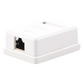 Caja de Pared con 1 Puerto Keystone, Incluye Jack STP Cat5e