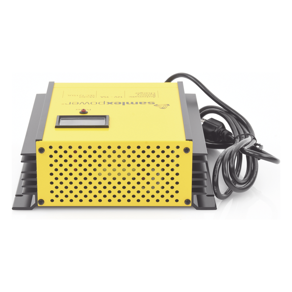 Cargador de Baterías de Plomo Ácido 12 Volts, 15 A / Bancos de 100 a 200 Ah