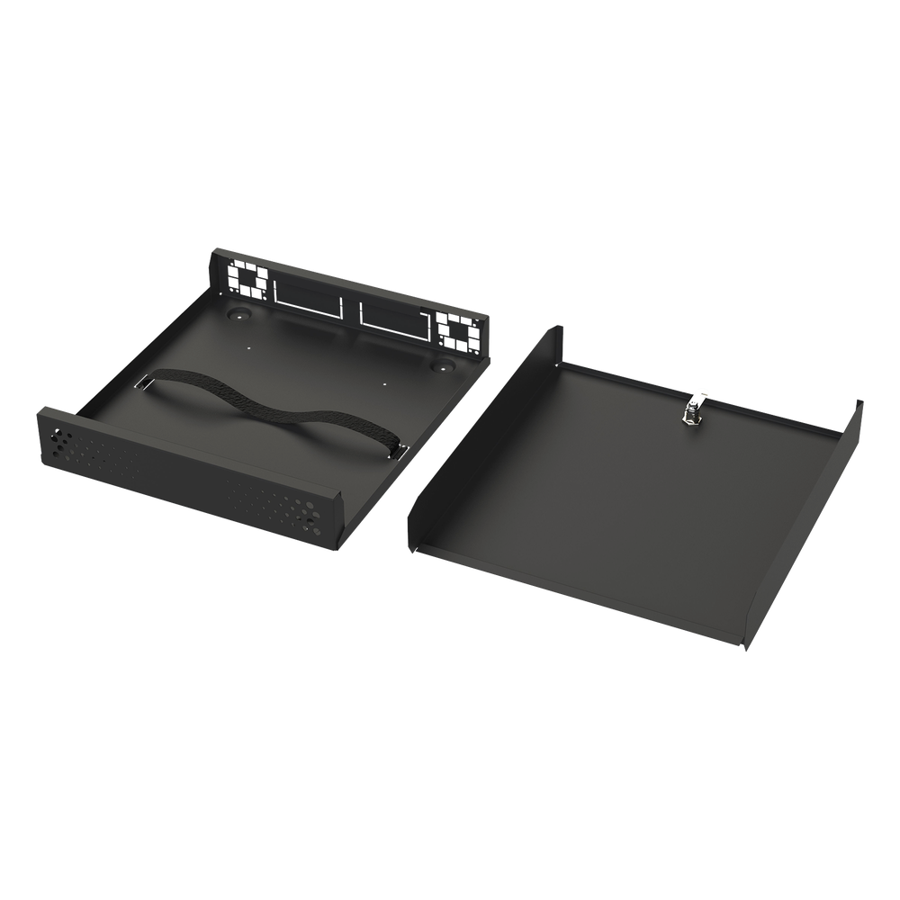 Gabinete Metálico de Seguridad para DVR/NVR, Ancho 396 mm x 78 mm de Alto x