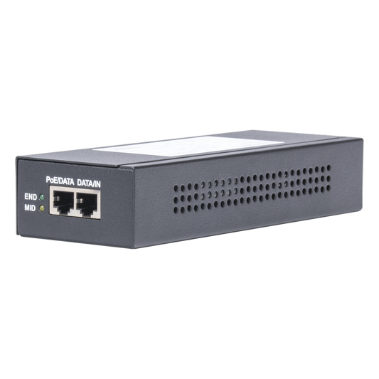 Inyector Super Hi-PoE / 56 Vcc / 60 Watts / Para Domos HIKVISION PTZ / IP (-AE / DE) / Soporta 802.3 af / at / Para Aplicaciones de CCTV