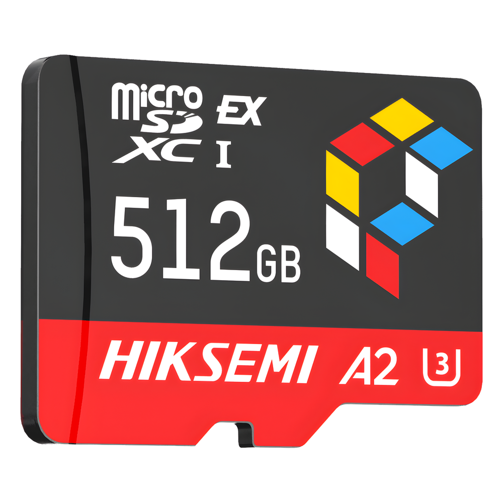 Tarjeta microSD Express 512G / 900 MB/s Lectura / 620 MB/s Escritura / PCIe Gen 3x1 + NVMe / U3 A2 EX / Compatibilidad UHS-I UHS-II