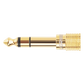 Adaptador (Convertidor) de Audio 3.5mm Hembra a 6.5mm Macho / Plug & Play / Superficie de Rosca Antideslizante / Calidad de sonido sin pérdidas