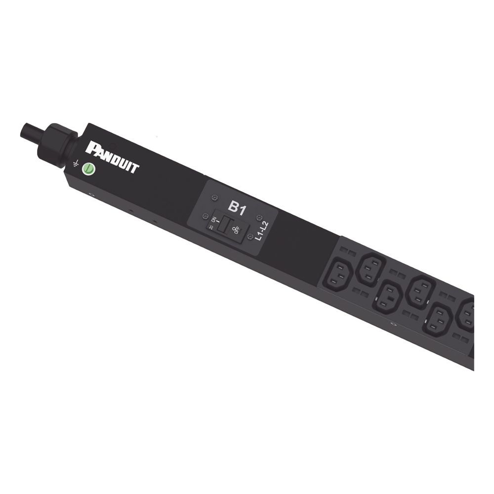 PDU Básico para Distribución de Energía, Enchufe de Entrada NEMA L6-30P, Con 20 Salidas C13 y 4 C19, de Instalación Vertical, 208 Vca, 30 Amp