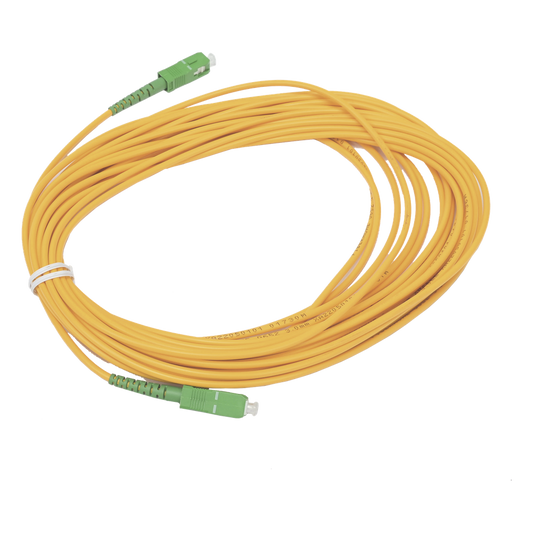 Jumper de Fibra Óptica Simplex, Monomodo, con Conectores SC/APC-SC/APC, 10 Metros (32.81 Pies)