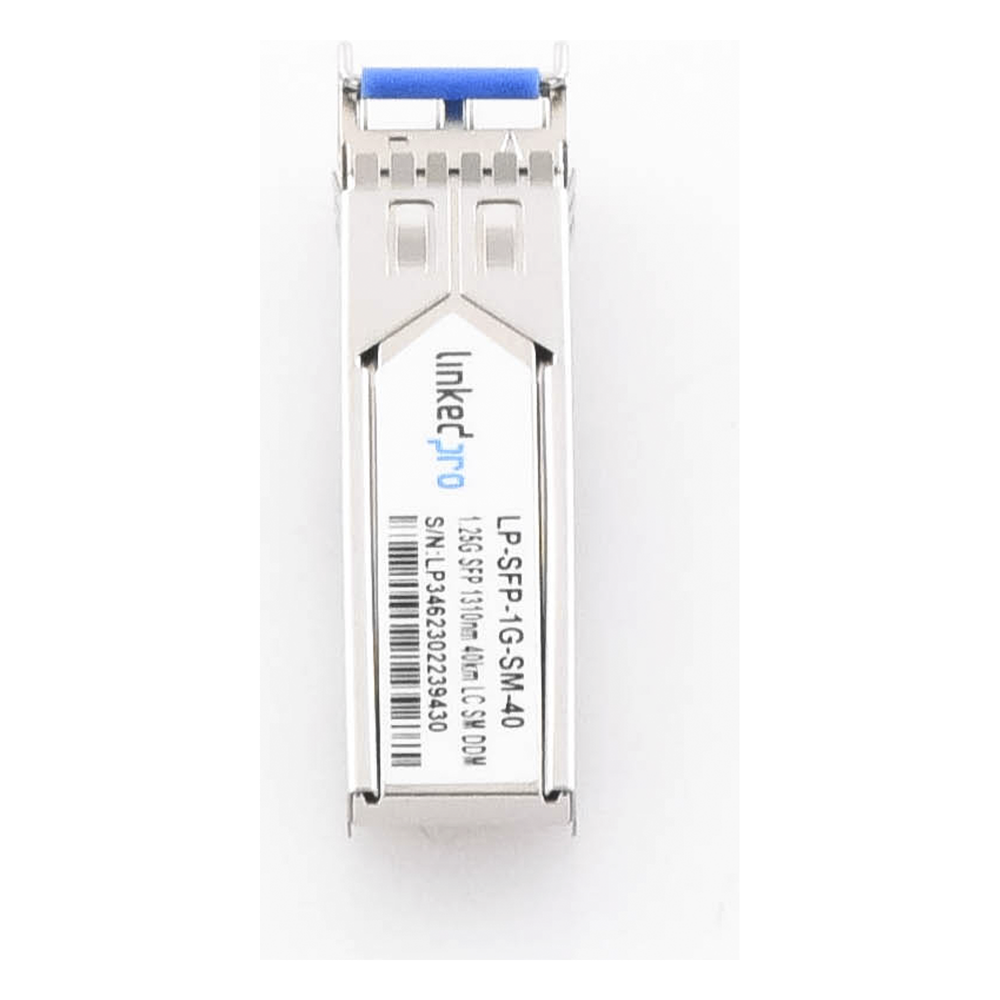 Transceptor Óptico SFP (Mini-Gbic) / Monomodo 1310 nm / 1.25 Gbps / 1000BASE-EX / Conectores LC/UPC Dúplex / DDM / Hasta 40 km