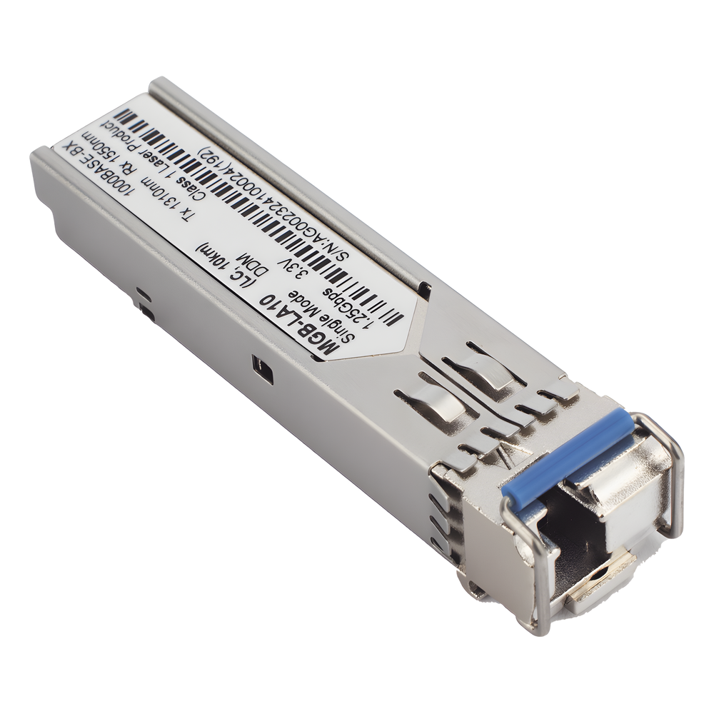 Transceptor WDM Mini-Gbic SFP 1G LC TX:1310nm RX:1550 Para Fibra Mono Modo 10 Km, Requiere MGB-LB10