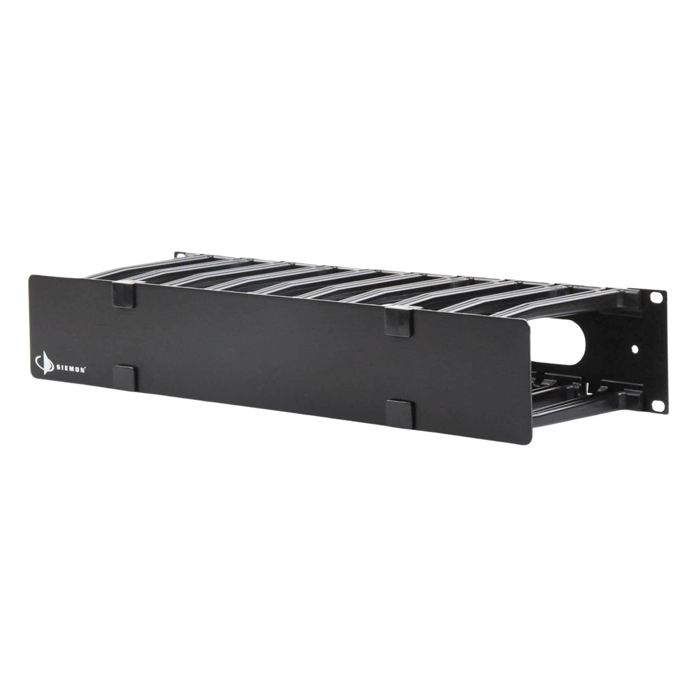 Organizador de Cable Horizontal RouteIT, Sencillo, Para Rack de 19in, 6in de profundidad, 2UR