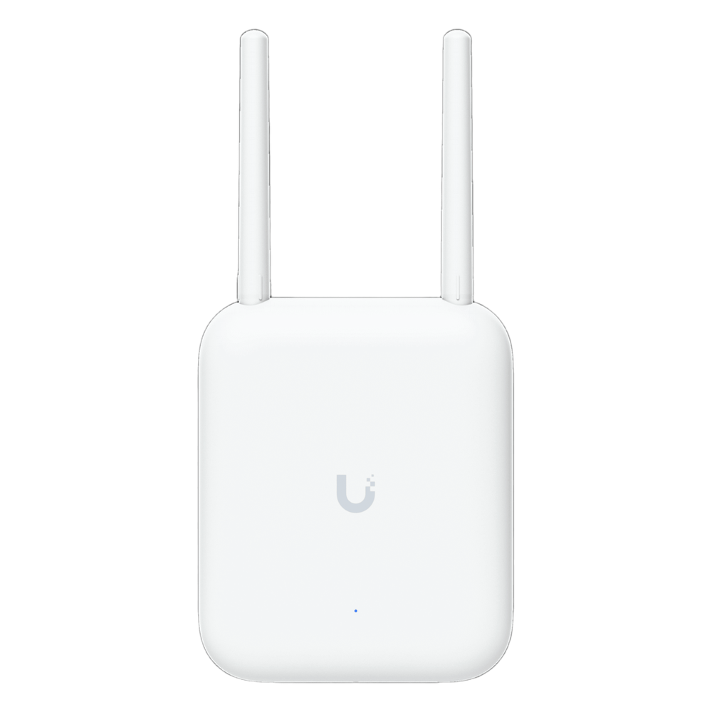 Access Point UniFi WiFi U7 Outdoor WiFi 7 802.11be Doble Banda, MU-MIMO 2x2 en Cada Banda, Puerto de 2.5 GbE, Antena Sectorial Integrada de 90° en 2.4 GHz y 45° en 5 GHz, Conectores para Antenas Omnidireccionales (incluidas), No Incluye Inyector P