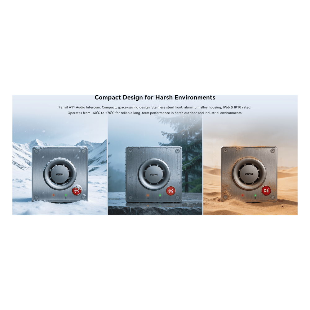 Video Intercom IP para Exterior / Cámara 4 Megapixel (1080p) / HDR e Iluminación IR / Altavoz 5W y Doble Micrófono con Reducción de Ruido / Panel Acero Inoxidable y Cuerpo Aluminio / IP66 e IK10 / PoE+ / 2 Líneas SIP