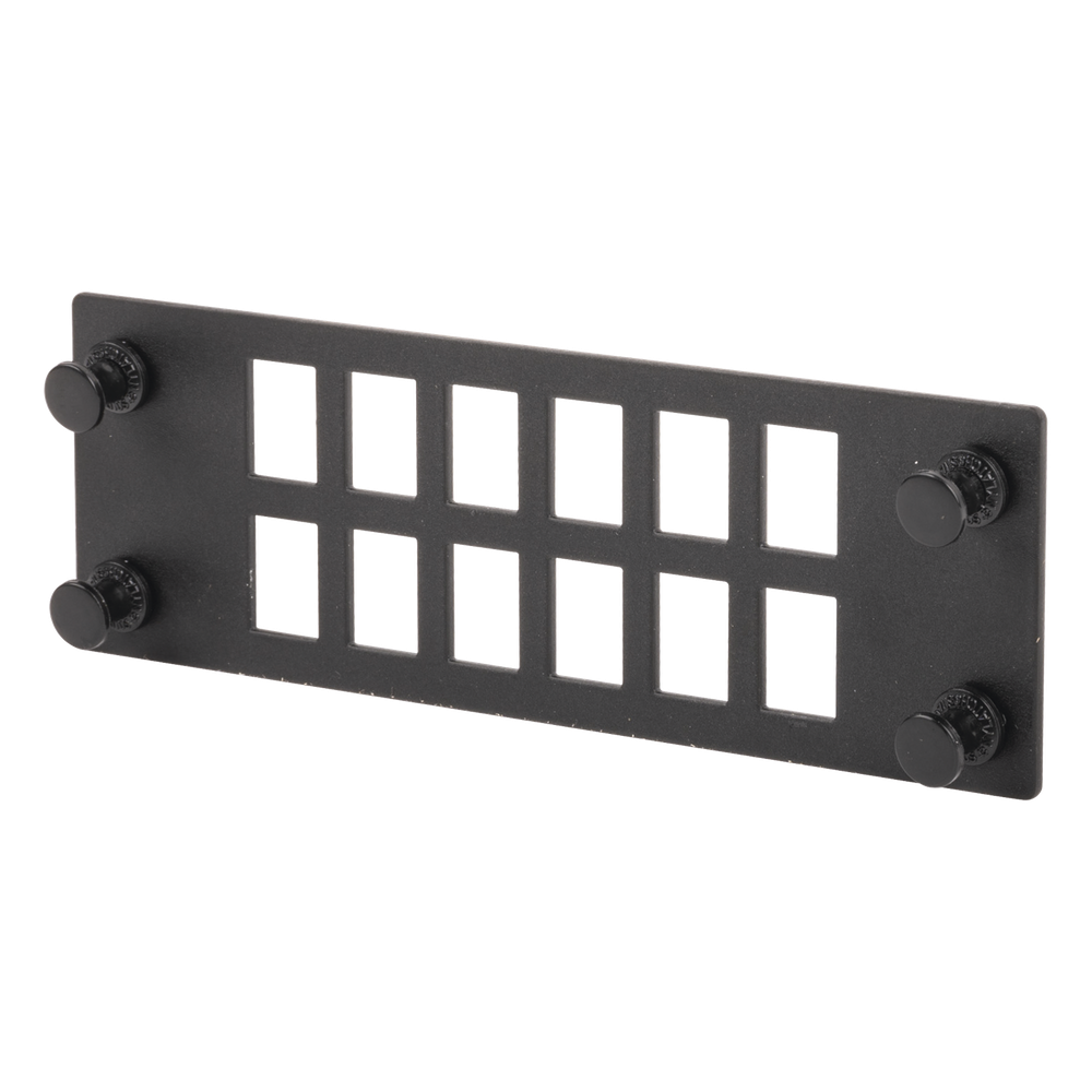 Placa Para 12 Adaptadores de Fibra Óptica, Uso con Gabinetes FPONE3 y FPONE4
