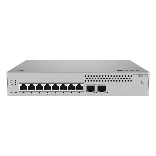 Switch de Acceso Gigabit Administrable Capa 2 / 8 puertos 10/100/1000 Mbps / 2 Puertos 10GE SFP Uplink  / ERPS / IMGP Snooping / DHCP Snooping / Administración Nube Gratis