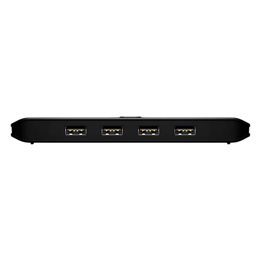 Switch USB 2.0 Compartido 2 x 4 Essentials | 480 Mbps | InstaSync | Pulsador Integrado | Diseño Compacto
