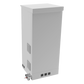 Gabinete de Piso para Exterior con Ventiladores y Termostato con Rack de 19" de 16 U + Espacio para Baterías, Se envía el Gabinete Armado.