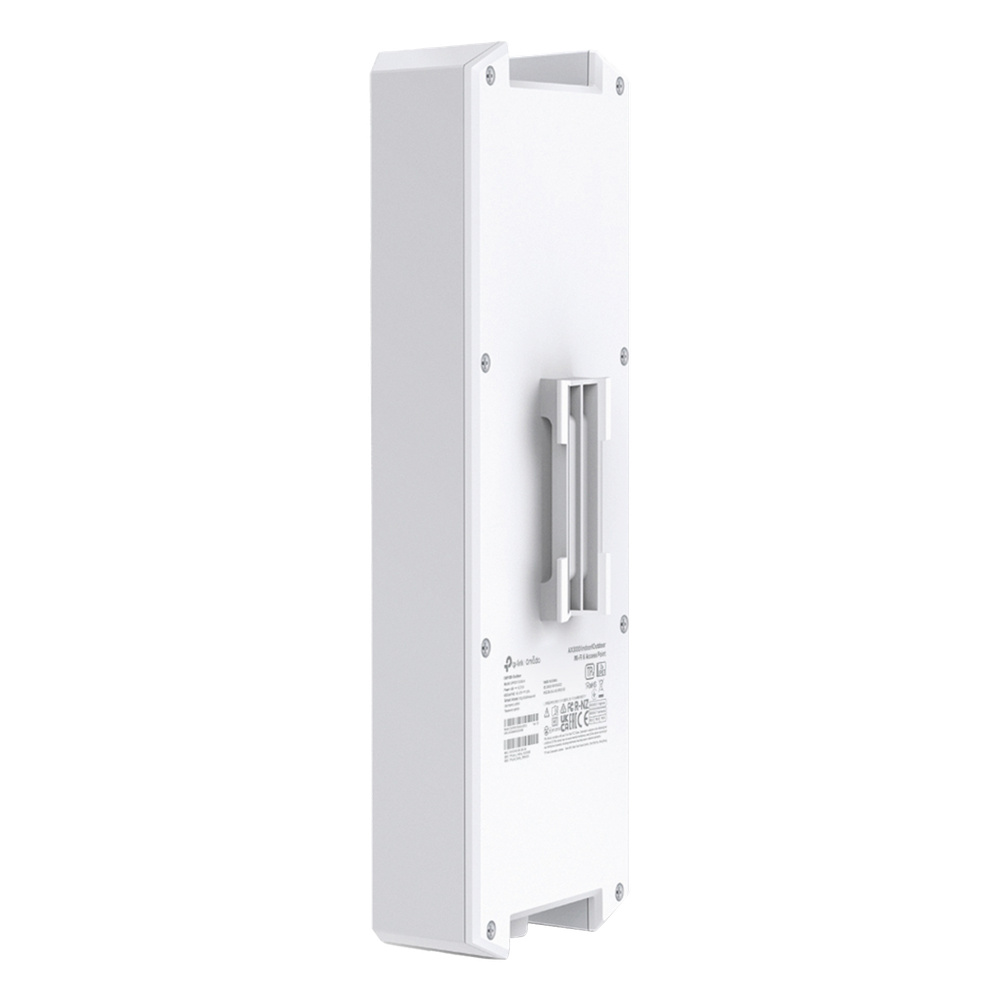 Punto de Acceso Omada Exterior-Interior / Wi-Fi 6 AX3000 MU-MIMO 2x2 / Mesh Omada / Alta Densidad de Usuarios / Configuración por Controlador o Stand-Alone / Para Montaje en Mástil/ Pared / Alimentación PoE+
