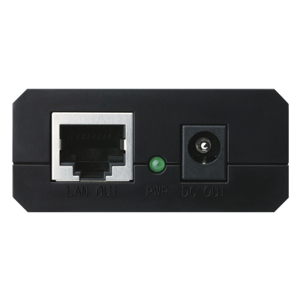 Splitter PoE  (15W) / Potencia de Salida Seleccionable (5 , 9 o 12 Vcc) / 2 puerto 10/100/1000 Mbps / Plug and Play