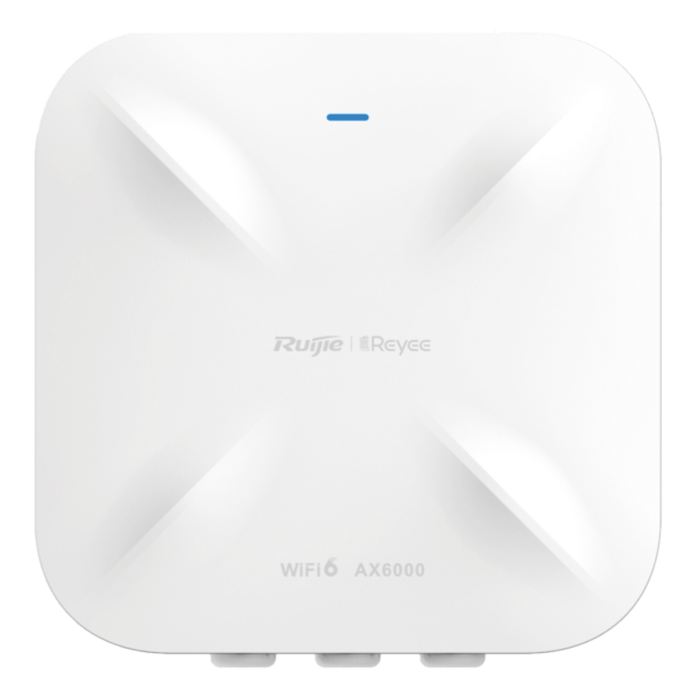 Punto de Acceso Mesh Wi-Fi 6 Industrial para Exterior Omnidireccional 5.95Gbps, MU-MIMO 4x4, 360°, Filtros Anti Interferencia y Auto Optimización con IA, puerto eth 2.5G y SFP