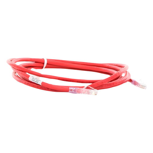 Cable de Parcheo UTP Categoría 6, con Plug Modular en Cada Extremo - 3 Metros (9.84 Pies) - Rojo