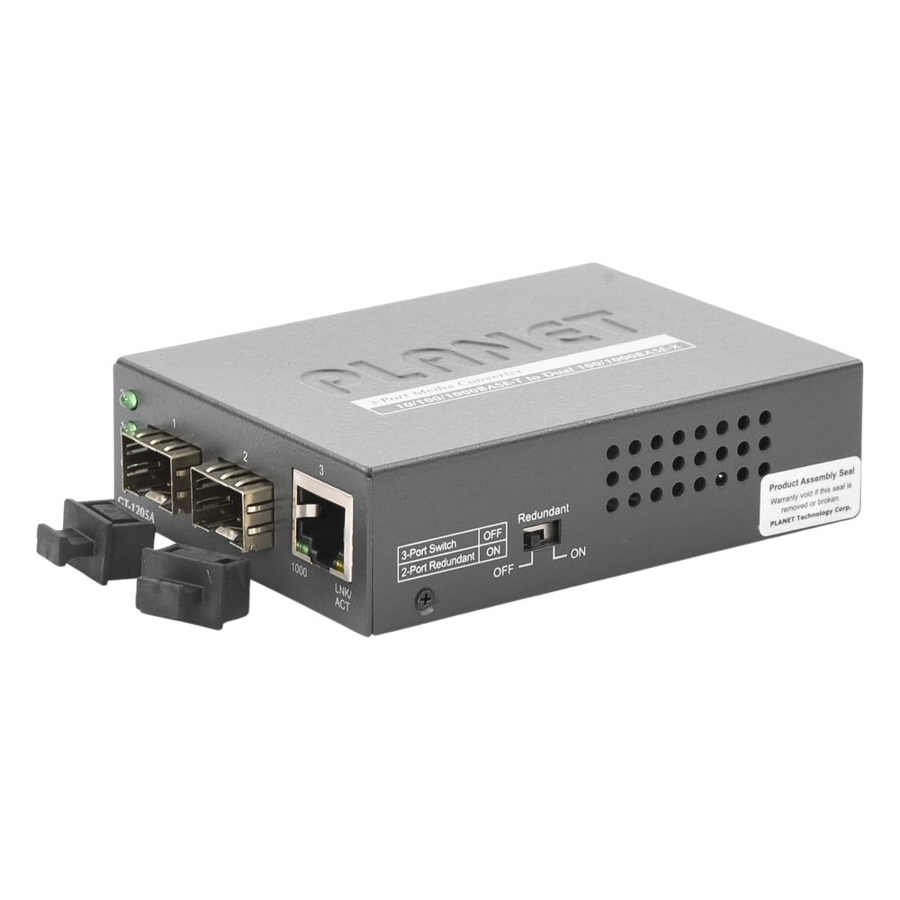 Convertidor de Medios con Doble Puerto SFP 1000BASE-FX/SX/LX y Puerto Ethernet 1000Base-T