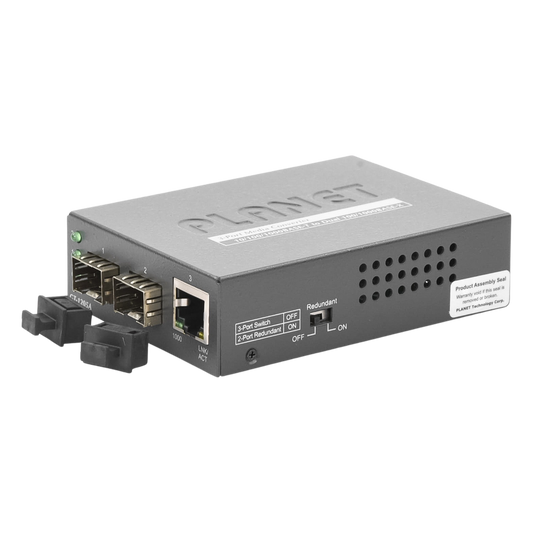 Convertidor de Medios con Doble Puerto SFP 1000BASE-FX/SX/LX y Puerto Ethernet 1000Base-T