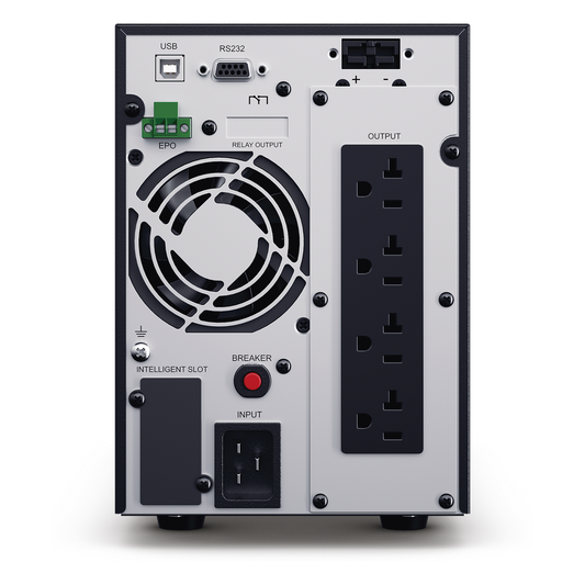UPS de 2000 VA/1800 W, Online Doble Conversión, Entrada 120 Vca NEMA 5-20P, Onda Senoidal Pura, Tipo Torre, Con 6 Tomas NEMA 5-20R