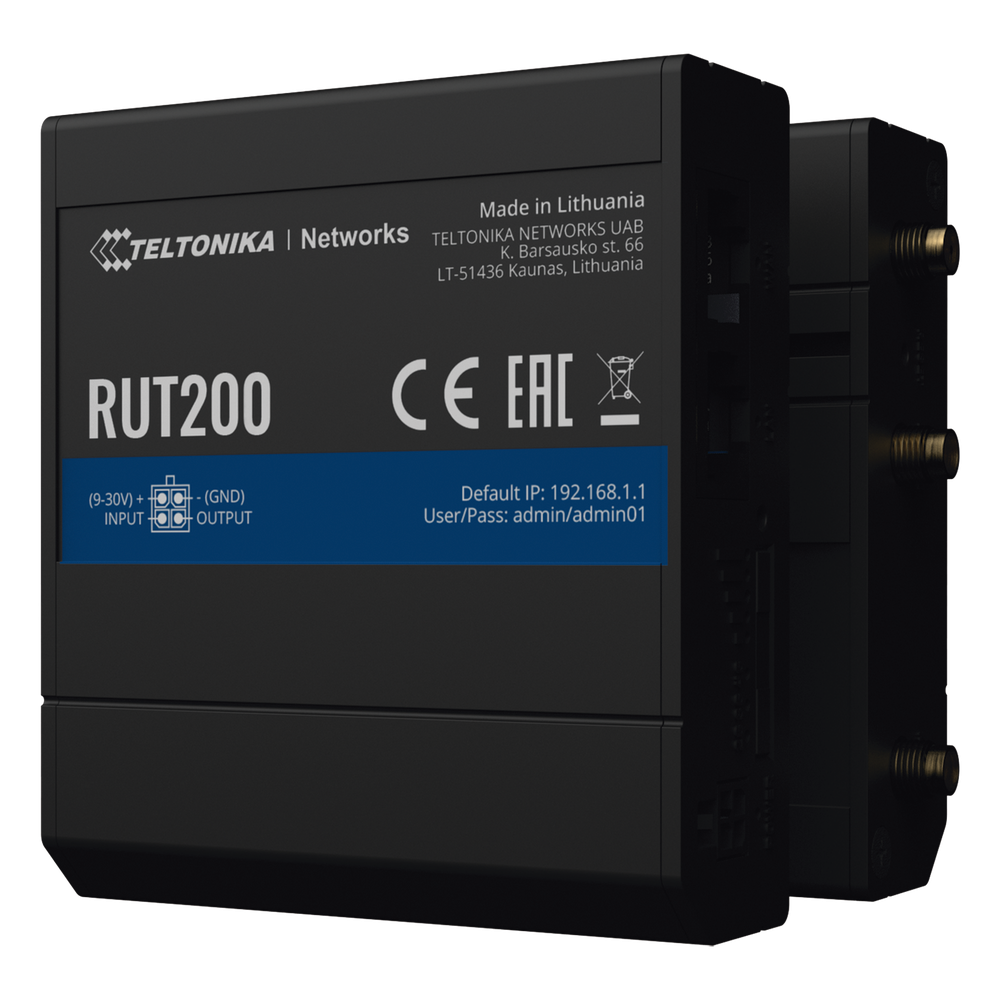 Router Industrial LTE 4G / 150 Mbps Cat 4 / 2 Puertos Ethernet / WiFi 2.4 GHz / Montaje DIN / -40°C a 75°C