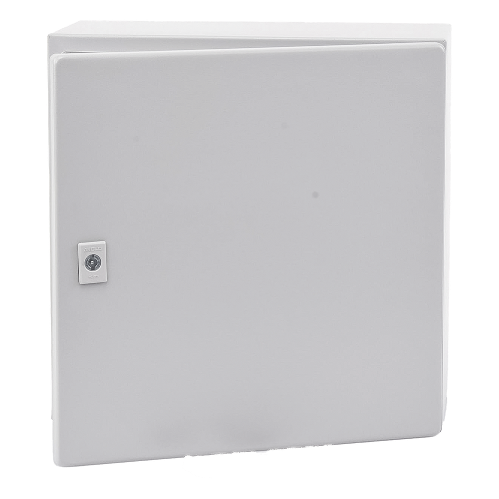 Gabinete de Acero, Nema 4 -IP 66 de 40 x 40 x 20 cm con Platina y certificado UL.