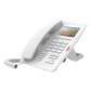 (H5 Color Blanco)Teléfono para Hotelería, profesional de gama alta con pantalla LCD de 3.5 pulgadas a color, 6 teclas programables para servicio rápido (Hotline) PoE