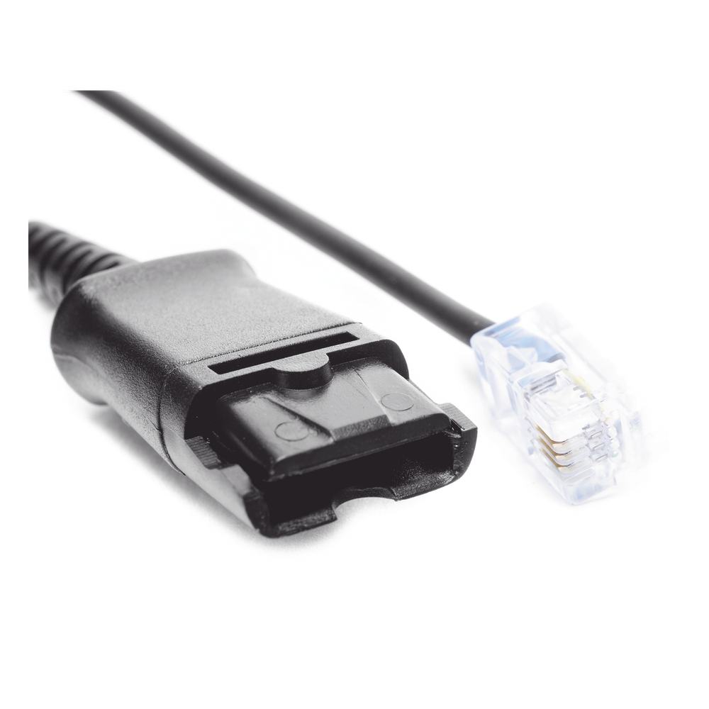 Cable adaptador para diademas modelo HT101, HT201 y HT202 para compatibilidad con teléfonos Grandstream, análogos, digitales, etc.