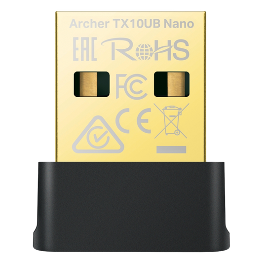 Adaptador USB Nano Wi-Fi 6 / Dual Band 600 Mbps en 5 GHz / 287 Mbps en 2.4 GHz / Bluetooth 5.3 BLE / WPA3 / Driver Pre-Cargado / 802.11ax