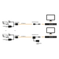 Kit de transceptores activos TURBO HD. Convierte 36/24 Vcc a 12 Vcc regulados, a través de cable  UTP Cat5e / 6. Transmision de 200 m (Revisar tabla de resoluciones )