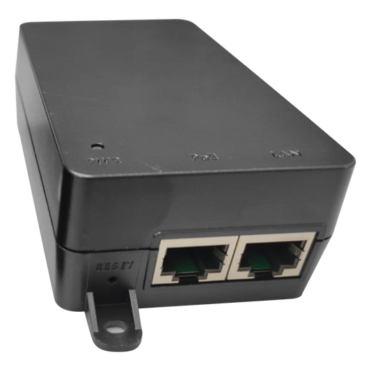 PoE Pasivo Gigabit con Salida de 54 Vcc /.6 Amperes, Hasta 32.8 W, Compatible para Equipos CX200