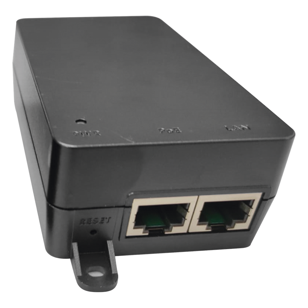 PoE Pasivo Gigabit con Salida de 54 Vcc /.6 Amperes, Hasta 32.8 W, Compatible para Equipos CX200