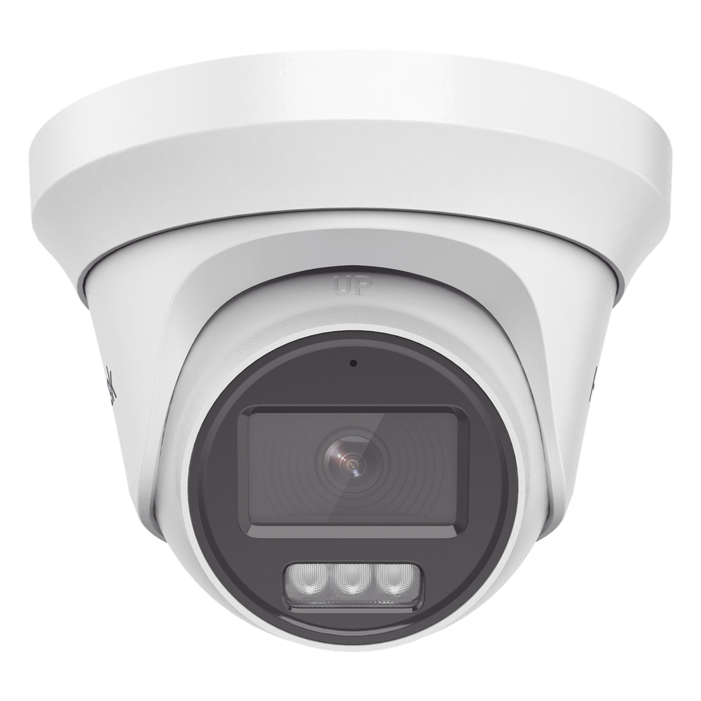 [Audio Bidireccional + Dual Light + ColorVu] Turret TURBOHD 3K / 5 Megapixel / Lente 2.8 mm / 40 mts IR EXIR + 40 mts Luz Blanca / Micrófono y Bocina Integrado / Exterior IP67 / dWD