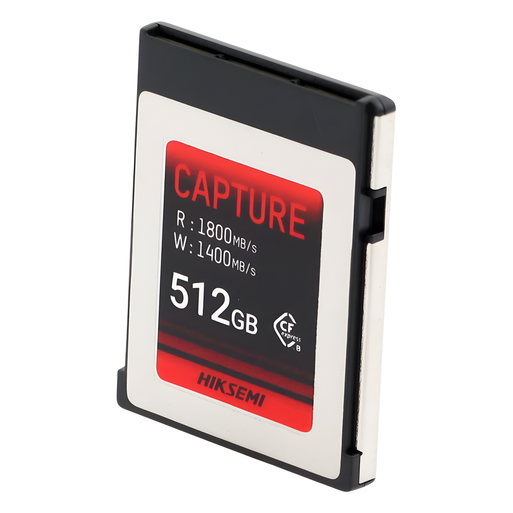Memoria CFexpress Tipo B / 512 GB / 1800 MB/s Lectura / 1700 MB/s Escritura / Video 8K / PCIe Gen 3×2