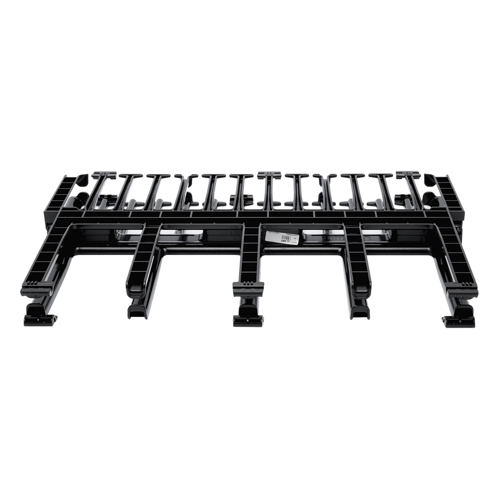 Organizador de Cables Horizontal NetManager de Alta Densidad, Doble (Frontal y Posterior), Para Rack de 19in, 1UR, Color Negro