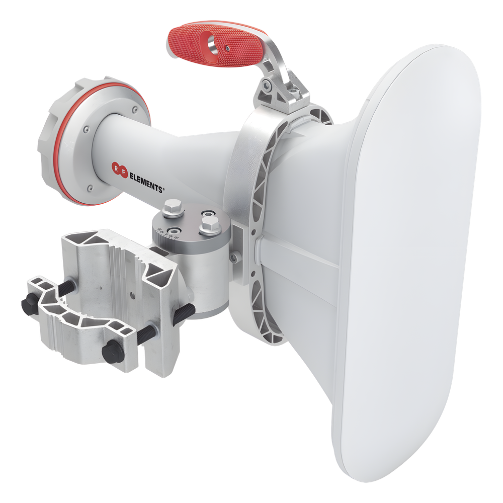 Antena asimétrica de 90° (90°H 25°V) 16 dBi tipo cuerno 5180-6000 MHz altamente eficiente, sin cables, sin perdidas, sin lóbulos listas para TwistPort, Montaje mejorado