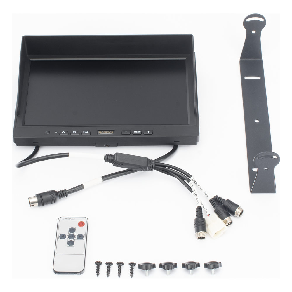 Monitor y Botones de 10.1" LCD / Compatible con DVR Móvil HIKVISION / Conector VGA