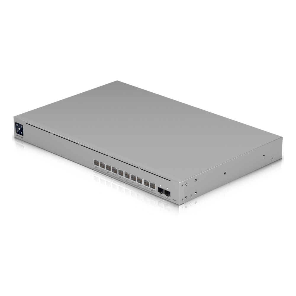USW Pro XG 10 PoE Switch PoE+++ Capa 3 Etherlighting™ de 10 Puertos 10GbE (Todos PoE+++) y 2 Puertos SFP+ con Disponibilidad PoE de 400W