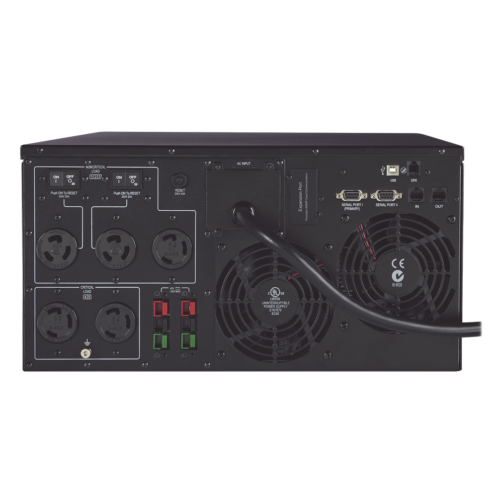 UPS de 5000 VA/4500 W, Topología Línea Interactiva, 200 - 240 Vca de Entrada, 208 Vca de Salida, Onda Senoidal Pura, Torre o Rack 5 UR, Con 3 Tomas NEMA L6-30R y 2 NEMA L6-20R