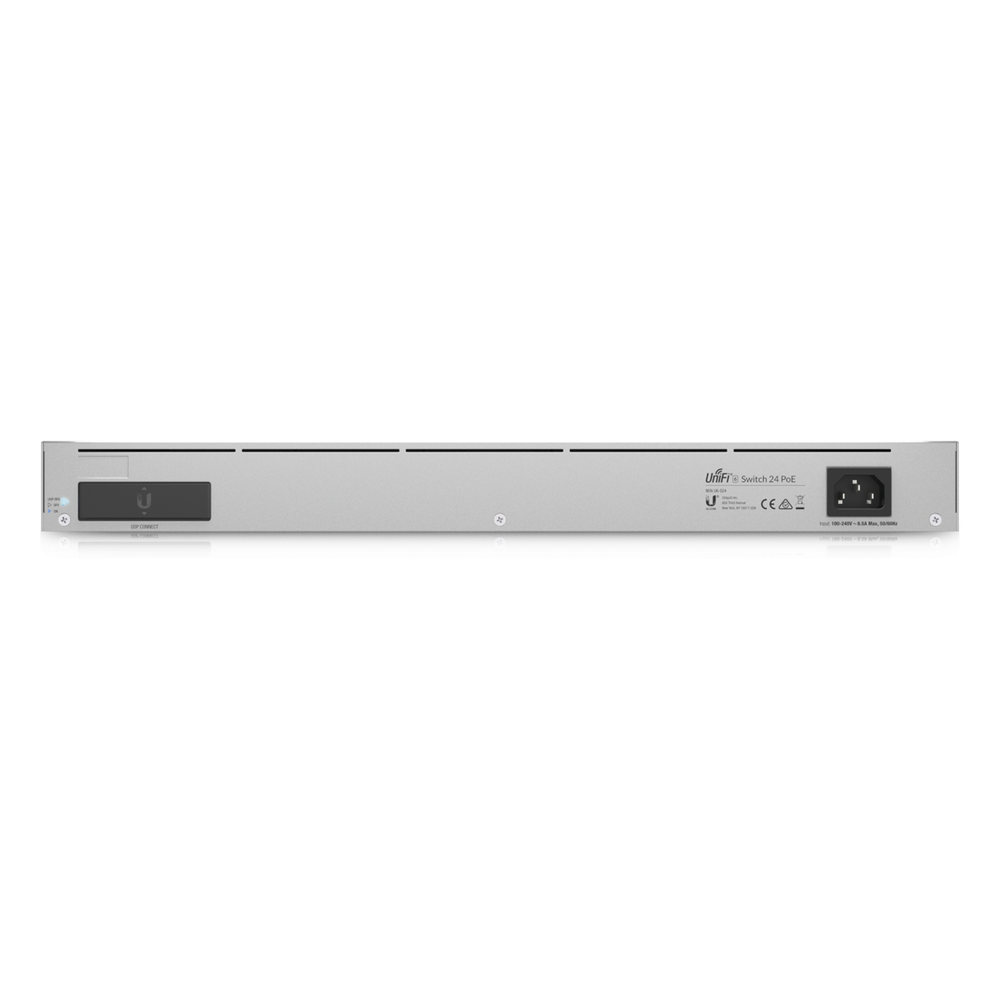 UniFi Switch Empresarial Capa 3 de 24 puertos PoE 802.3af/at (12 puertos 2.5G y 12 puertos 1G) + 2 puertos 1/10G SFP+, 400W, pantalla informativa