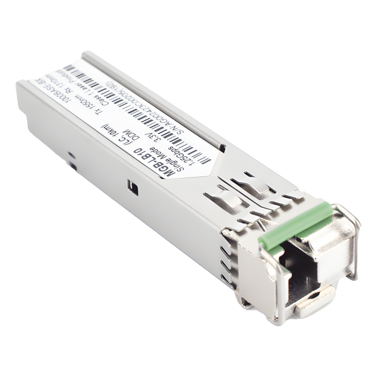 Transceptor mini-Gbic SFP 1G LC TX:1550nm RX:1310 para fibra Mono Modo 10 Km WDM, Requiere MGB-LA10