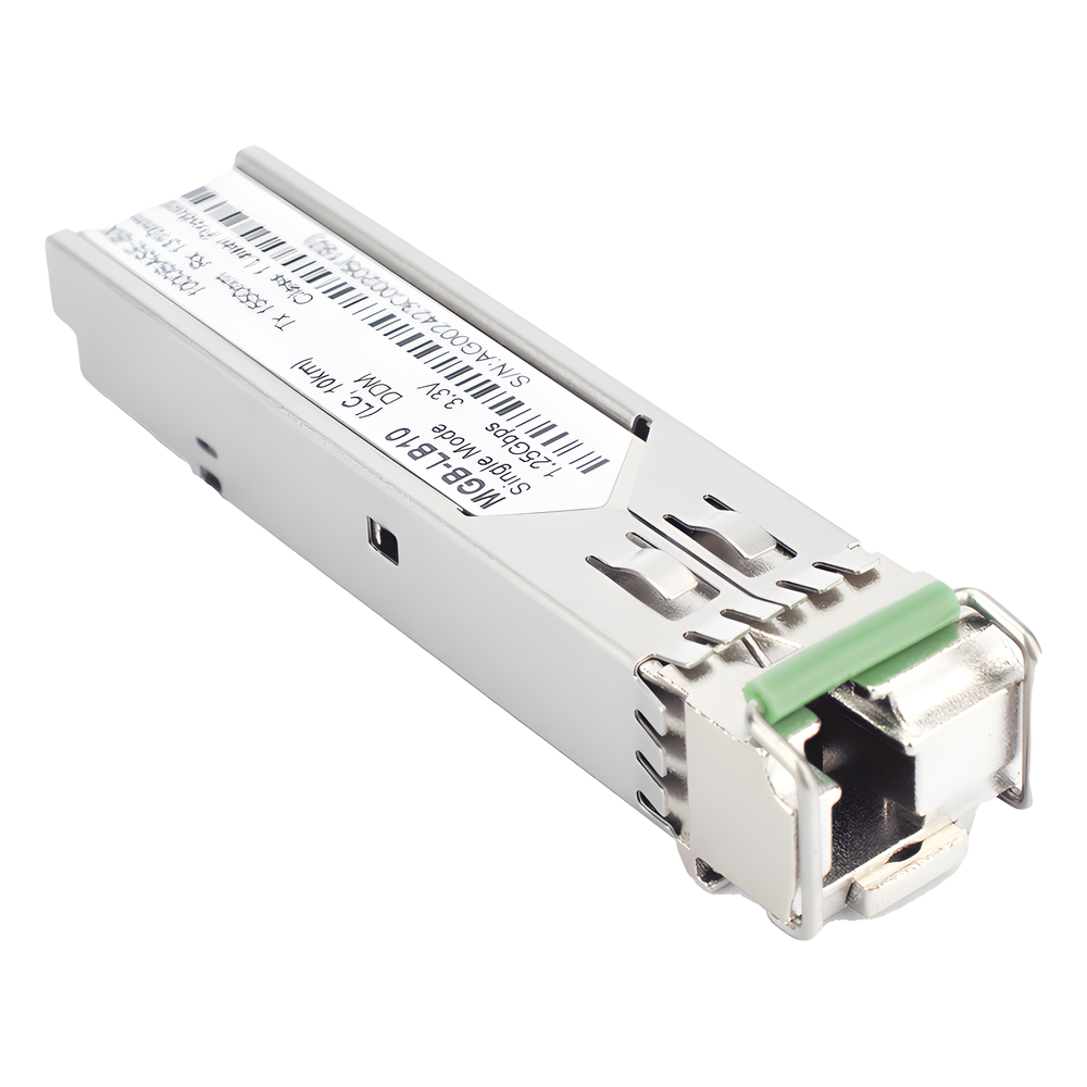 Transceptor mini-Gbic SFP 1G LC TX:1550nm RX:1310 para fibra Mono Modo 10 Km WDM, Requiere MGB-LA10