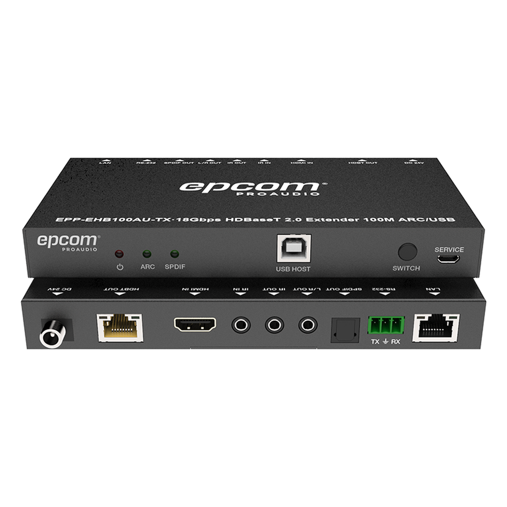 Kit Extensor HDMI | 4K2K@60HZ | HDR 4:4:4 | HDBaseT | 100M | Salida de Audio | HDCP 2.2 | IR Bidireccional | Admite la función USB KVM