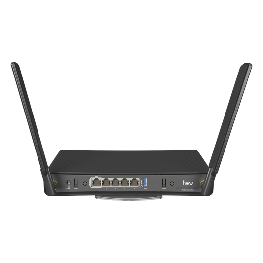 (hAP ax3) Router Wireless 802.3ax, 1 puerto 2.5Gbps, 4 puertos 1Gbps