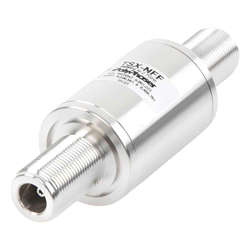 Protector Coaxial RF Bidireccional / 698-2700 MHz / 750W / Conectores N Hembra / Bloqueo DC / IP67