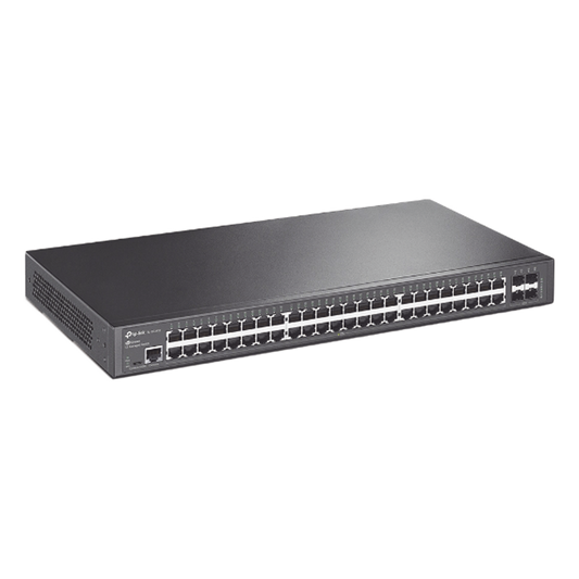Switch Omada SDN Administrable / 48 puertos Gigabit y 4 puertos SFP / Funciones sFlow, QinQ y QoS / Administración centralizada OMADA