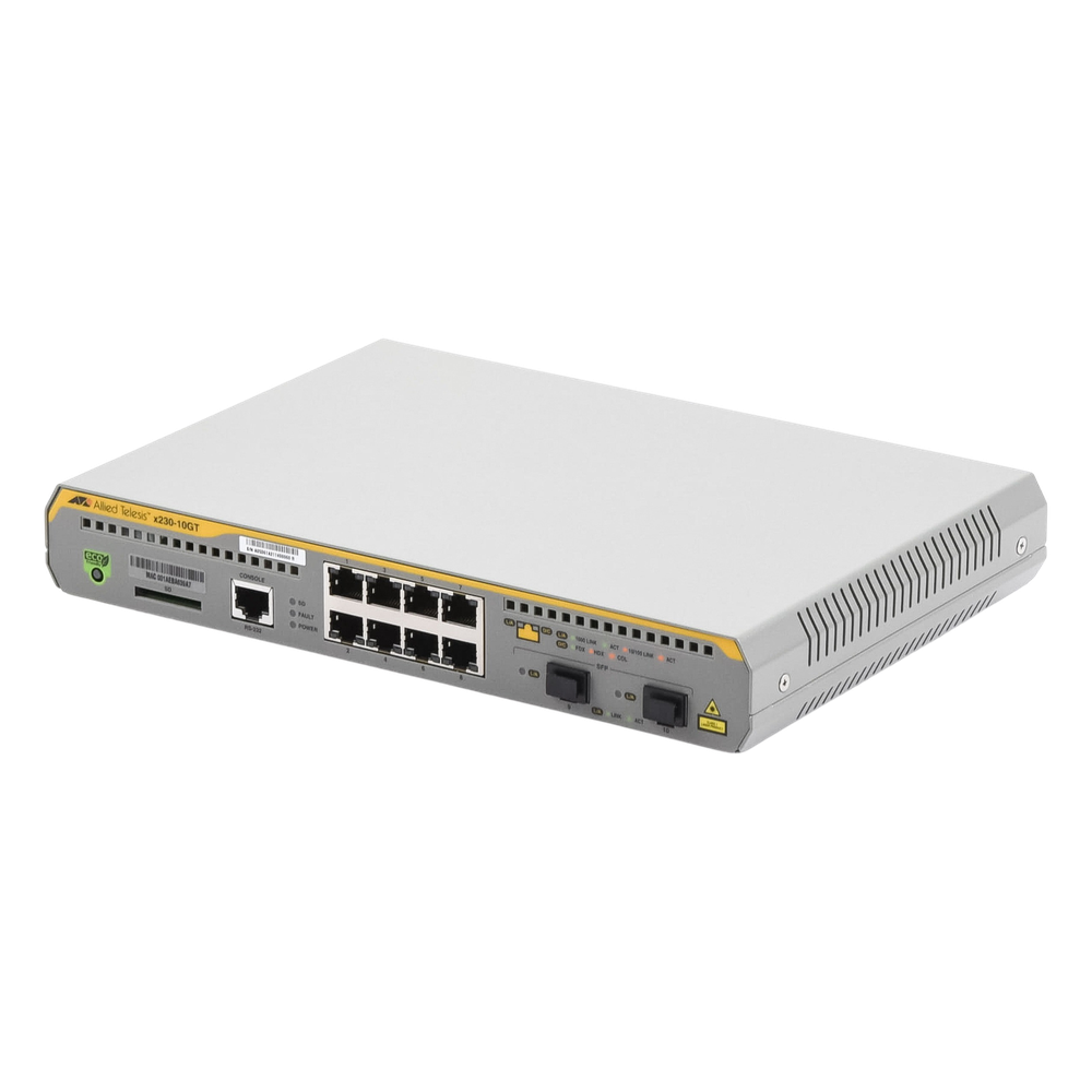 Switch Administrable Capa 3, 8 puertos 10/100/1000 Mbps + 2 puertos SFP Gigabit