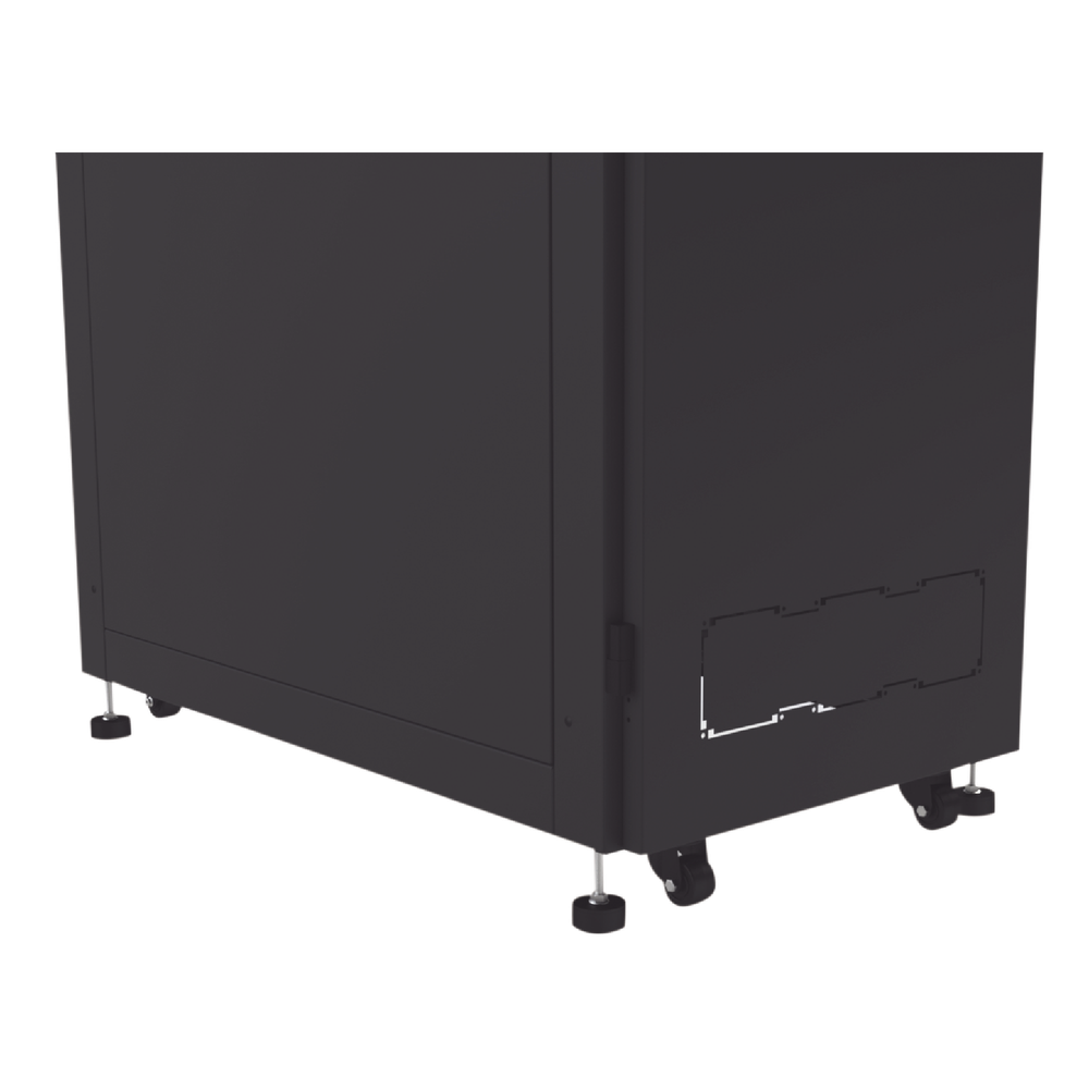 Gabinete para Telecomunicaciones Rack Estándar de 19", 42UR, 600 mm Ancho x 1000 mm Profundidad. Fabricado en Acero, Se envía el Gabinete Armado.
