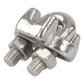 Nudo/ Perro/ Abrazadera Acero Forjado para Cable de 1/8", Acero Inoxidable.
