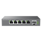 Switches de red Multi-Gigabit de 2.5G No Administrable / 5 Puertos RJ45 de 100/1000/2500Mbps / 1 puerto de fibra SFP+
